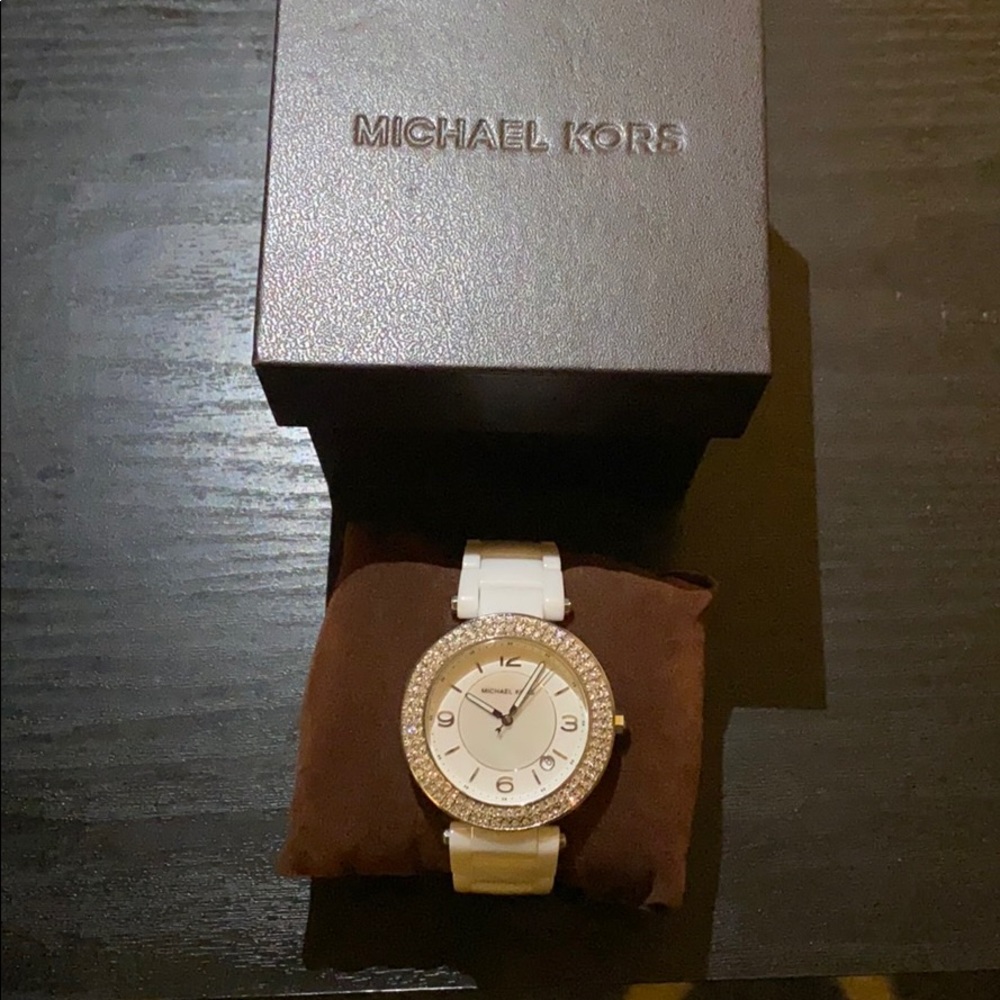 Michael Kors White Ceramic Bracelet Watch Mk5308